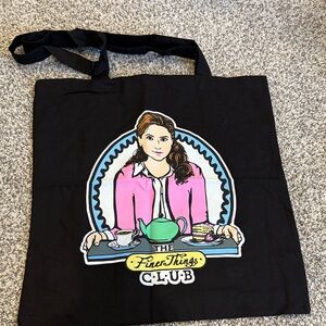 The Office Finer Things Club Black Tote Bag featuring Pam